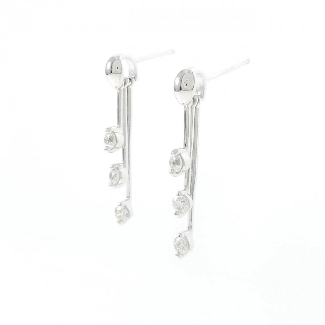 K18WG DIAMOND PIERCE - 2