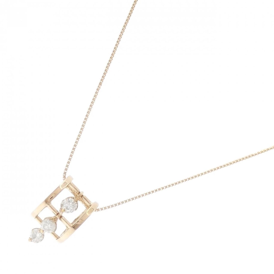 K18PG DIAMOND NECKLACE - 2