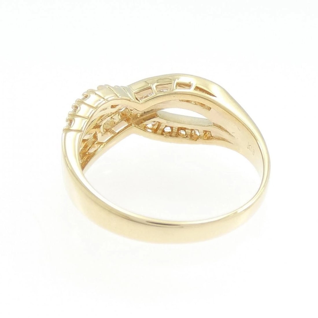 K18YG DIAMOND RING - 2