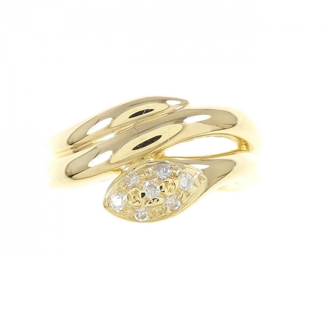 K18YG DIAMOND RING: K18YG Diamond Ring Brand: Unbranded Type/Style: Diamond ring Material: K18YG, Main Stone/Creation Natural Color: Yellow Gold Size: US 5 1/4 Accessories: None Accessories Notice: When purch