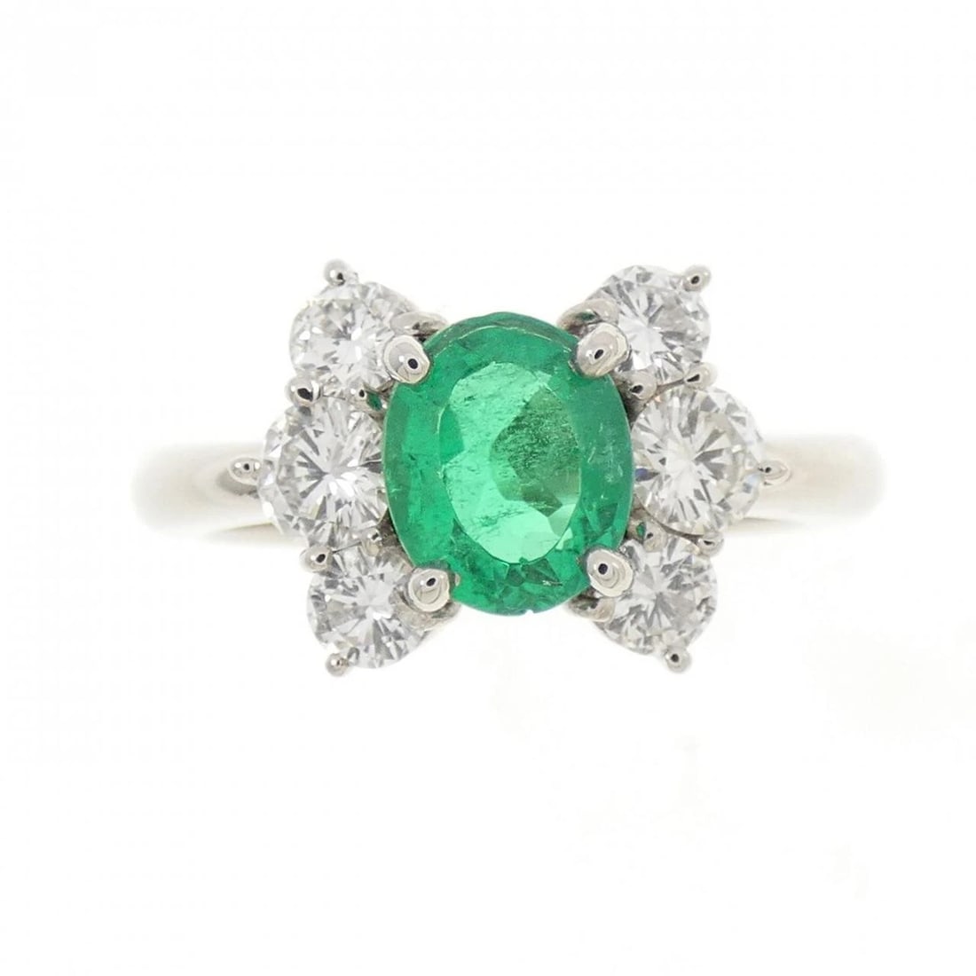 PT900 EMERALD RING - 2