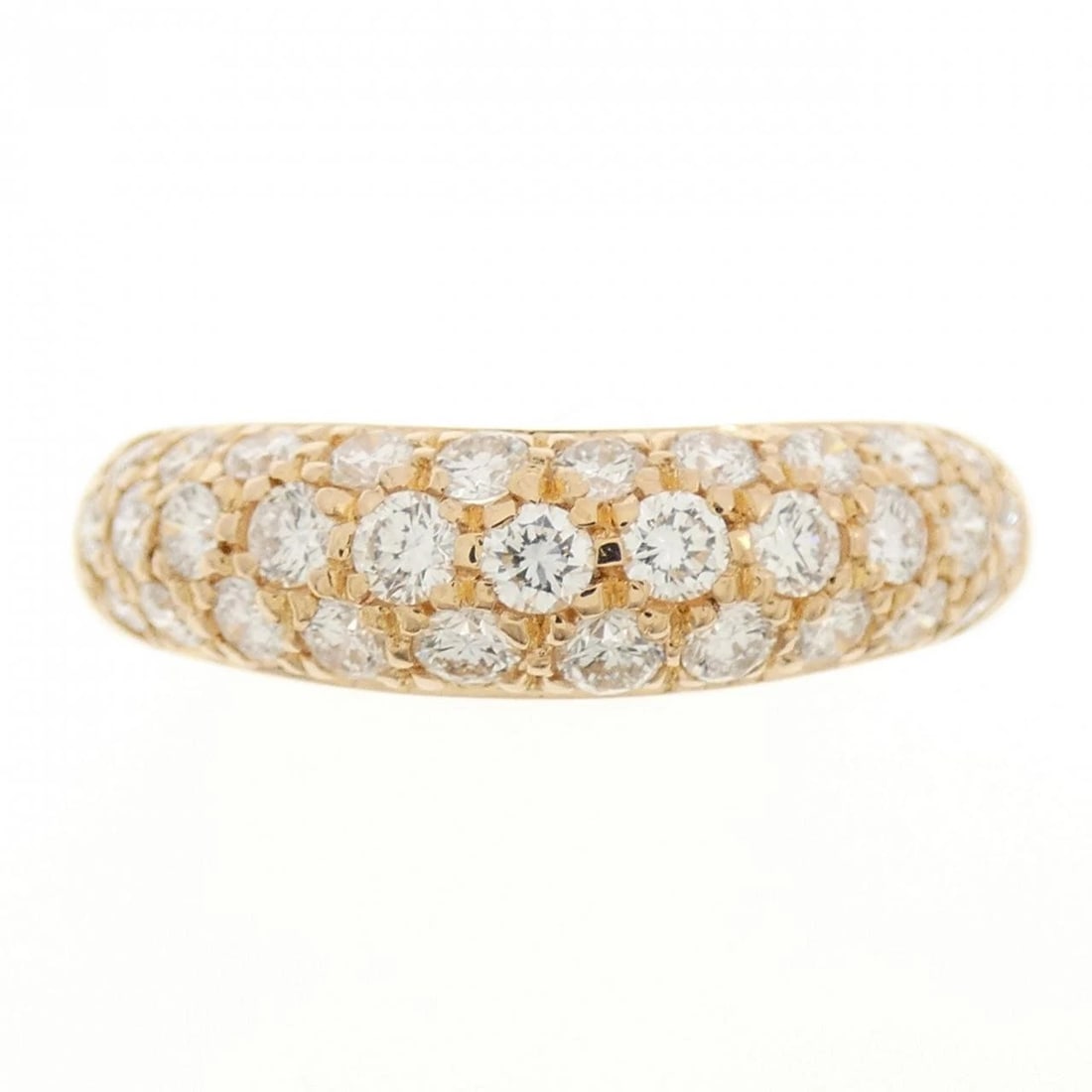 K18PG DIAMOND RING: K18PG Diamond Ring Brand: Unbranded Type/Style: Diamond ring Material: K18Pink Gold, Main Stone/Creation Natural Color: Pink gold Size: US 5.75 Accessories: None Accessories Notice: When purchasing