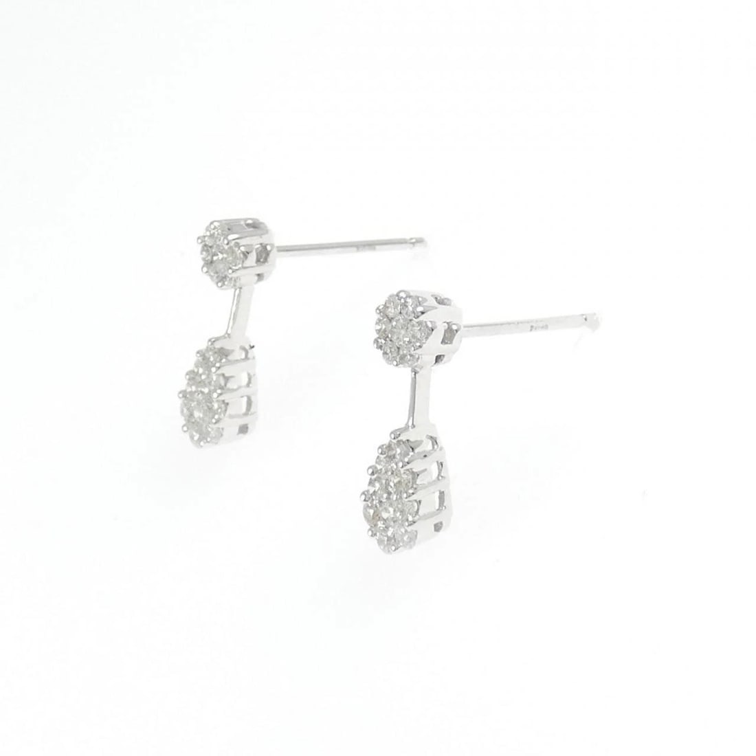 K18WG DIAMOND PIERCE - 2
