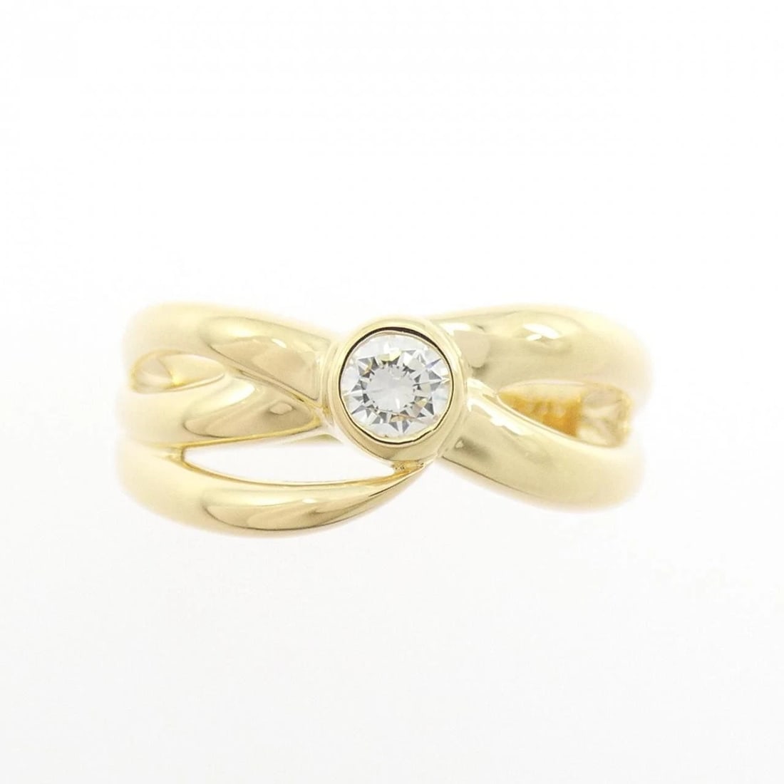 K18YG DIAMOND RING - 2