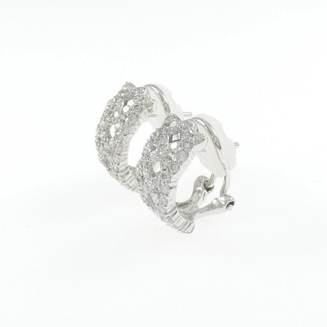 K18WG DIAMOND PIERCE/EARRING - 2