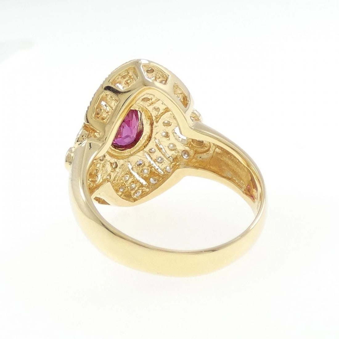 K18YG RUBY RING - 2