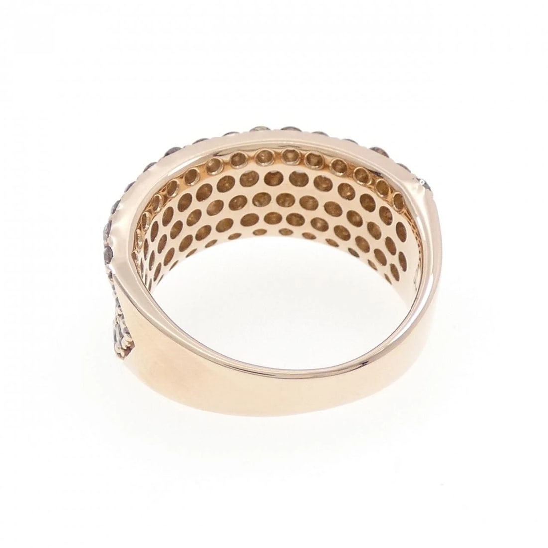 K18PG PAVE DIAMOND RING - 2