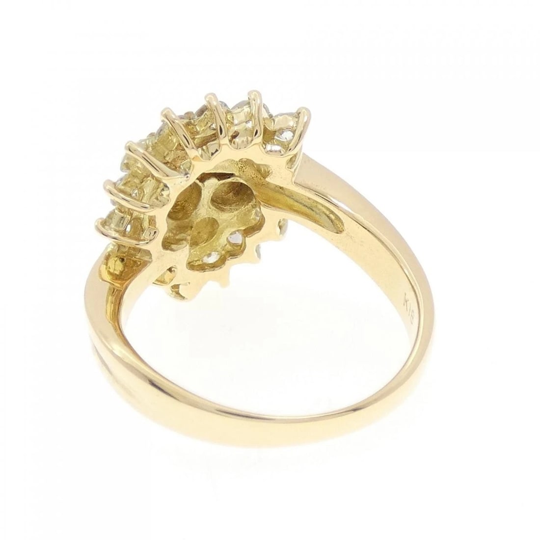 K18YG DIAMOND RING - 3