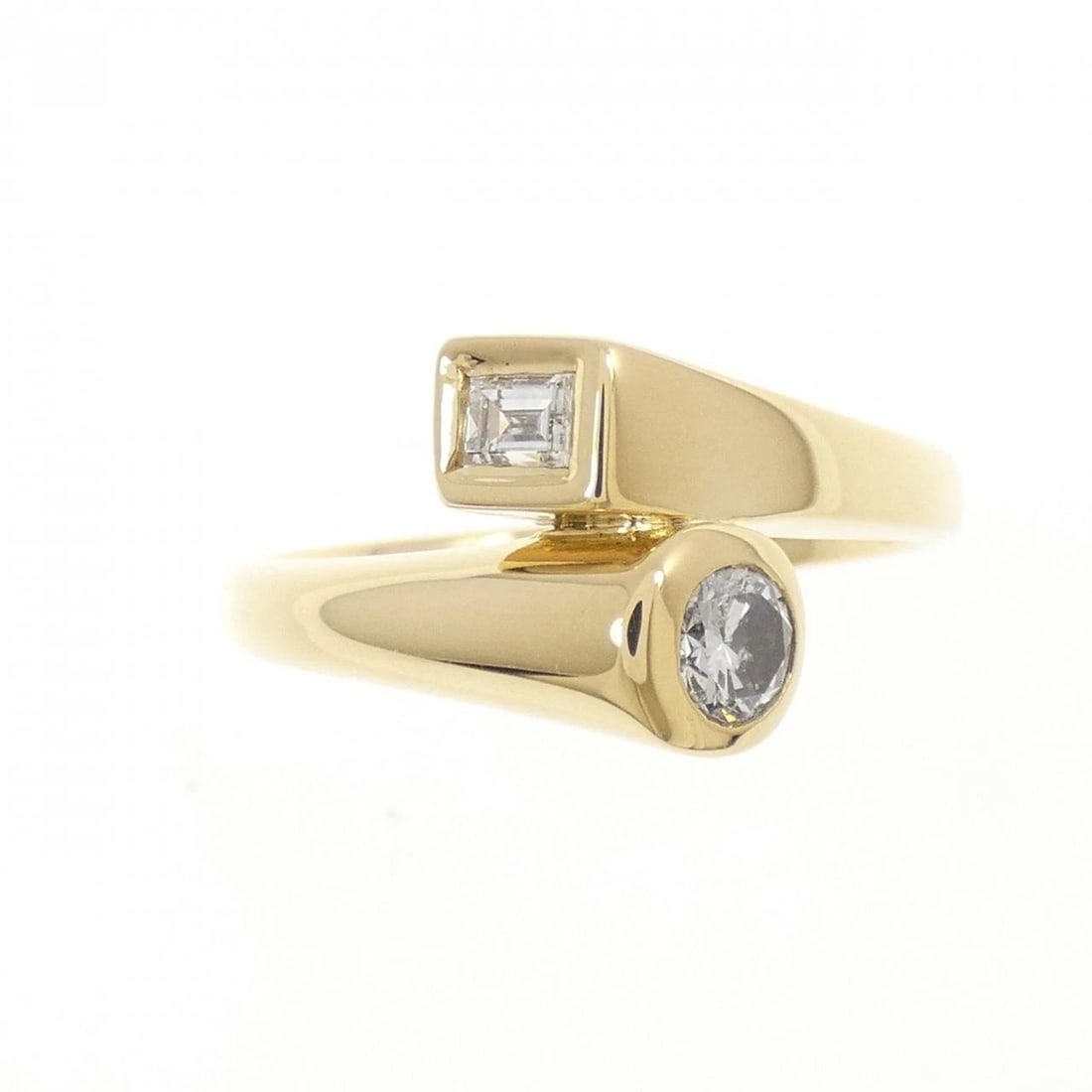 K18YG DIAMOND RING - 2