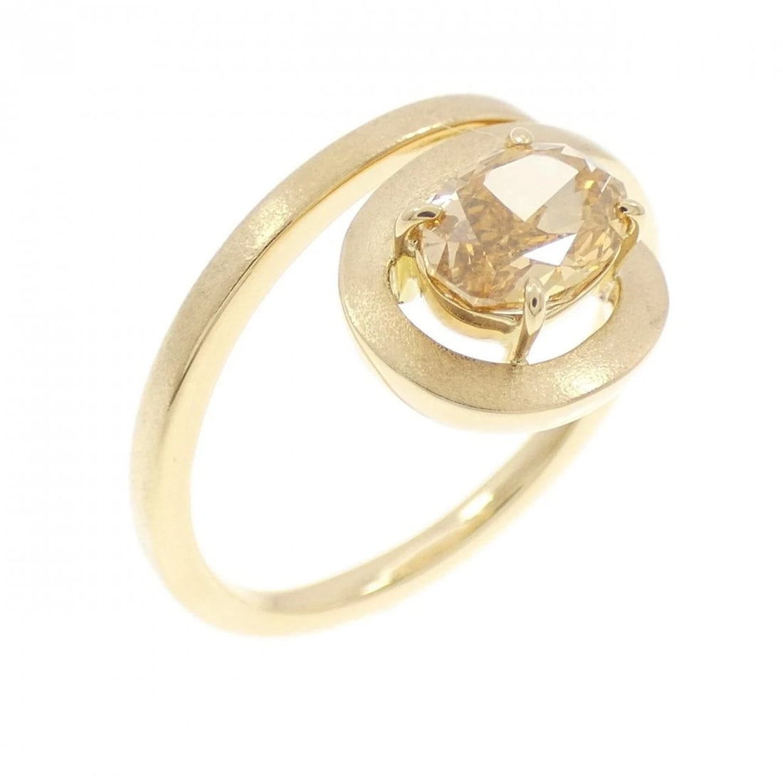 K18YG DIAMOND RING: K18YG Diamond Ring Brand: Unbranded Type/Style: Ring Material: K18 Yellow Gold, Main Stone/Creation Natural Color: Yellow Gold Size: US 5 1/2 Accessories: None Accessories Notice: When purchasing