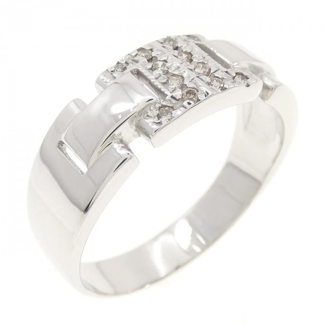 K18WG DIAMOND RING: K18WG Diamond Ring Brand: Unbranded Type/Style: Diamond ring Material: K18WG, Main Stone/Creation Natural Color: White Gold Size: US 9 Accessories: None Accessories Notice: When purchasing pre-owned