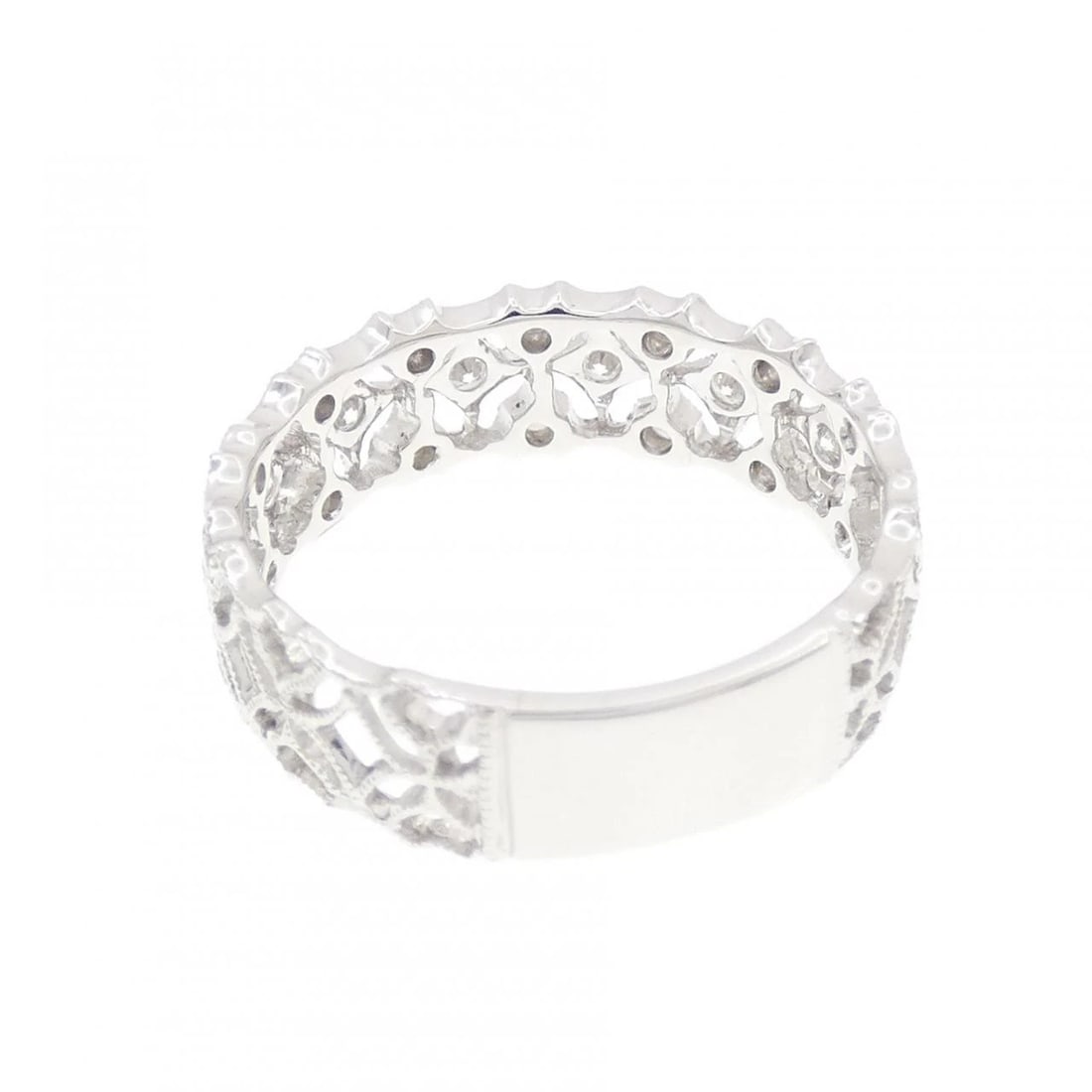 K18WG DIAMOND RING - 2