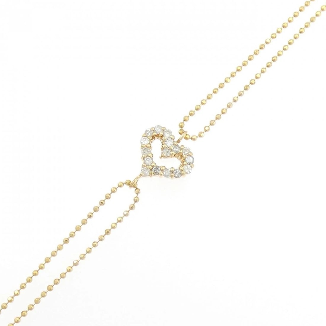 18K YELLOW GOLD HEART DIAMOND BRACELET: 18K Yellow Gold Heart Diamond Bracelet Brand: Unbranded Type/Style: Diamond Bracelet Material: 18K Yellow Gold, Main Stone/Creation Natural Color: Yellow Gold Size: 15-18cm Actual Size Max width
