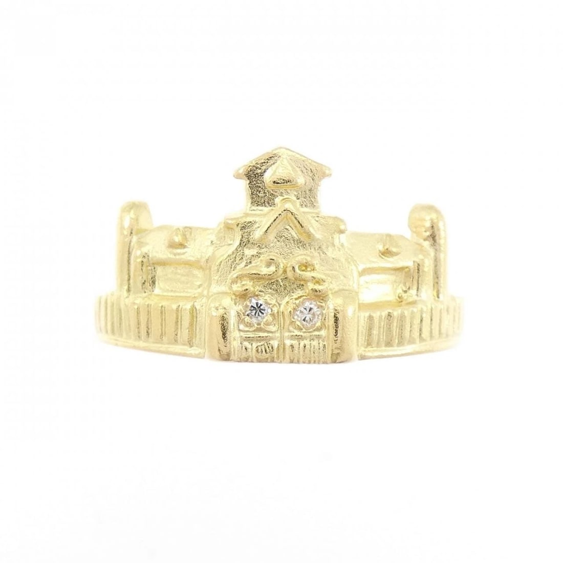 K18YG DIAMOND RING: K18YG Diamond Ring Brand: Unbranded Type/Style: Diamond Ring Material: K18YG, Main Stone/Creation Natural Color: Yellow gold Size: US 5 3/4 Accessories: None Accessories Notice: When purch