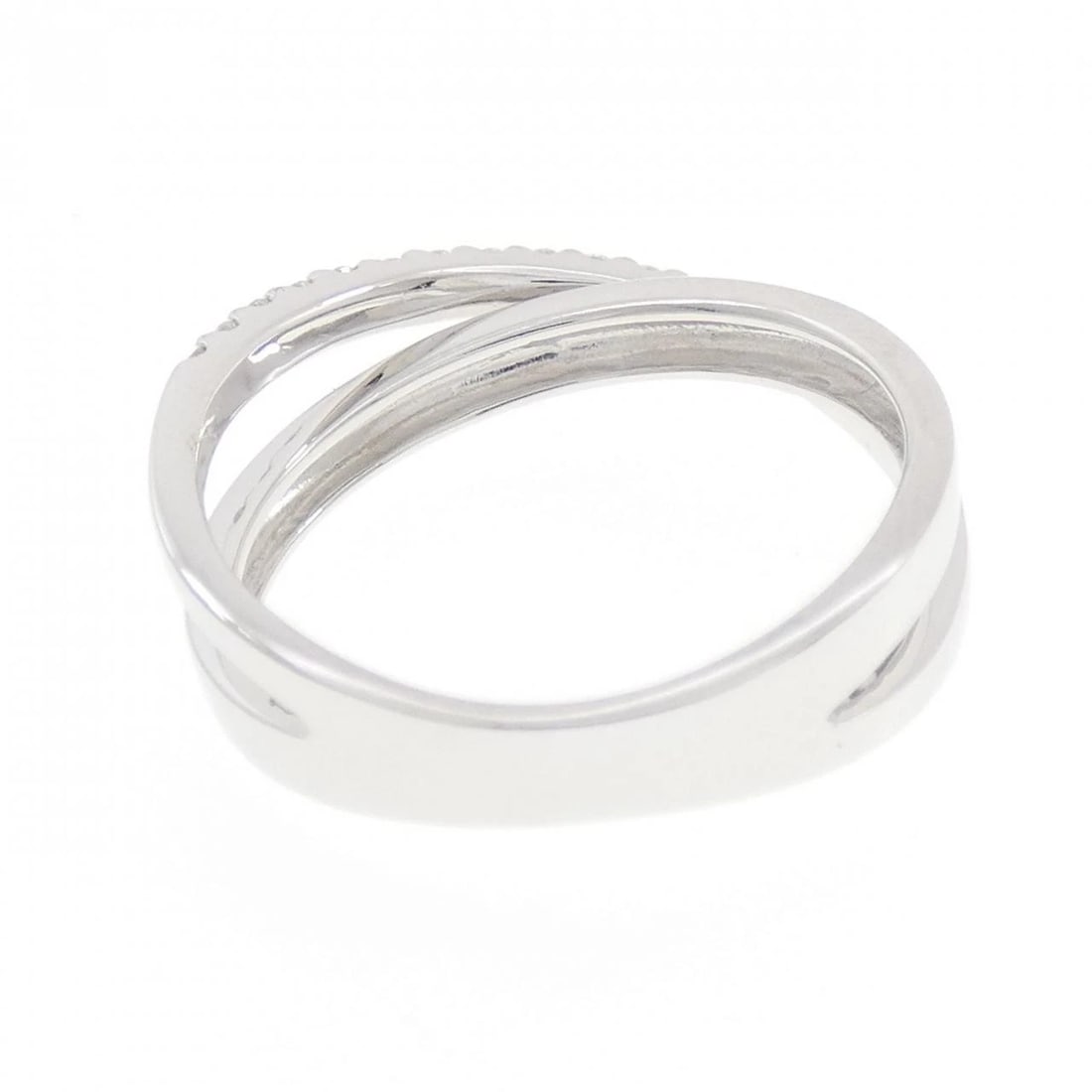 K18WG DIAMOND RING - 2