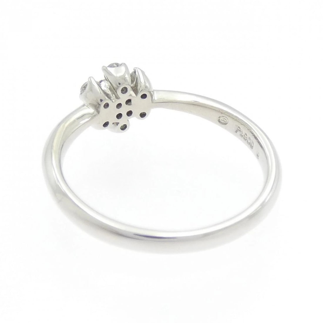 PT900 FLOWER DIAMOND RING - 2