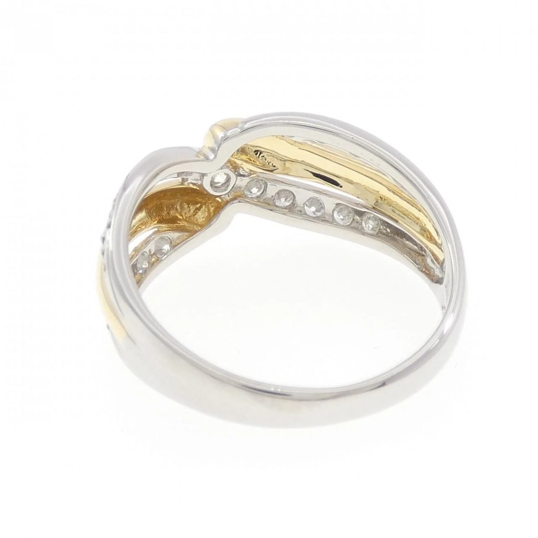 PT900/K18YG DIAMOND RING - 2