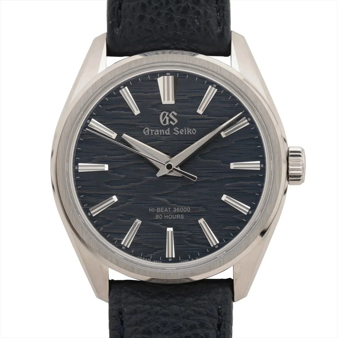 GRAND SEIKO EVOLUTION SS & LEATHER NAVY DIAL, WATCH: Grand Seiko EVOLUTION SS & Leather Navy dial, Watch Brand: Grand Seiko Type/Style: Wristwatch Material: SS & Leather Color: Navy dial Size: Case:W1.2 x H1.6inch / W38.6 x H45 Circumference of