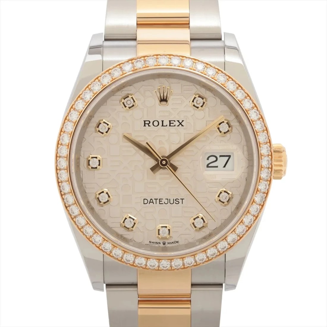 ROLEX DATEJUST SS?YG SILVER ENGRAVED COMPUTER DIAL, WATCH: Rolex Datejust SS?YG Silver engraved computer dial, Watch Brand: Rolex Type/Style: Wristwatch Material: SS?YG Color: Silver engraved computer dial Size: Case:W1.2 x H1.2inch / W36 x H36 Circumference