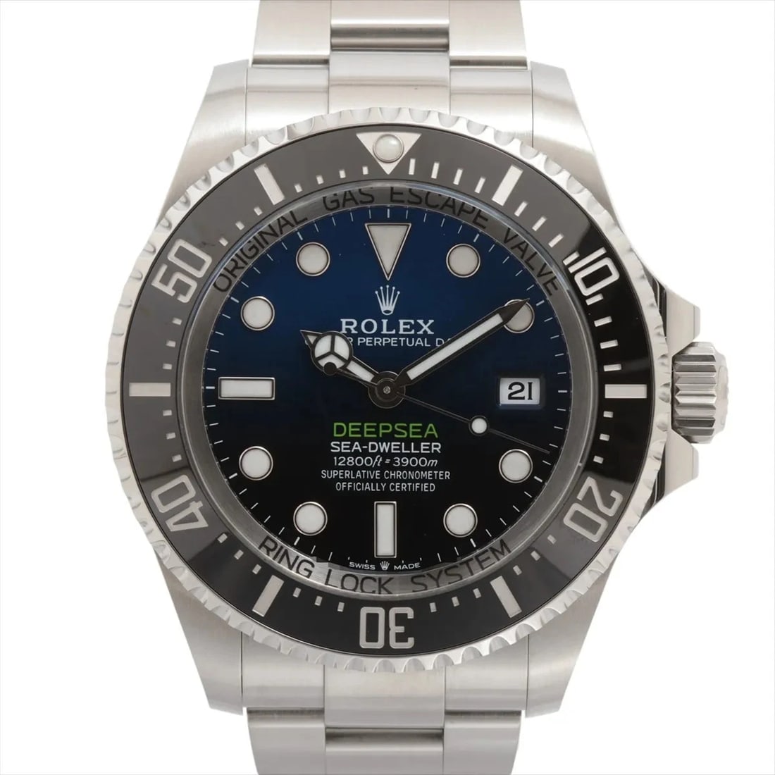 ROLEX SEA-DWELLER DEEP SEA SS D BLUE DIAL, WATCH: Rolex Sea-Dweller Deep Sea SS D blue dial, Watch Brand: Rolex Type/Style: Wristwatch Material: SS Color: blue dial Size: Case:W1.6 x H1.6inch / W44 x H44 Circumference of Wrist:7.1inch / 18 Access