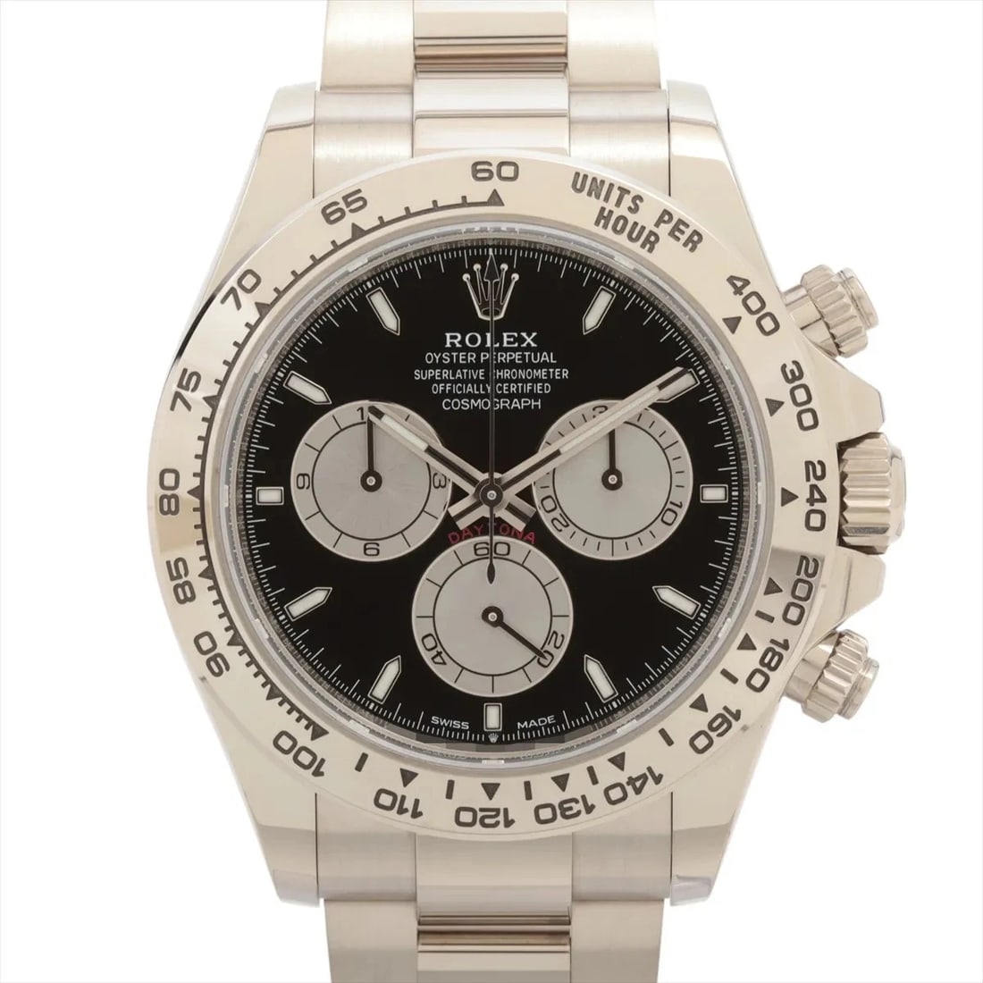 ROLEX DAYTONA WG BRIGHT BLACK DIAL, WATCH (1 of 4)