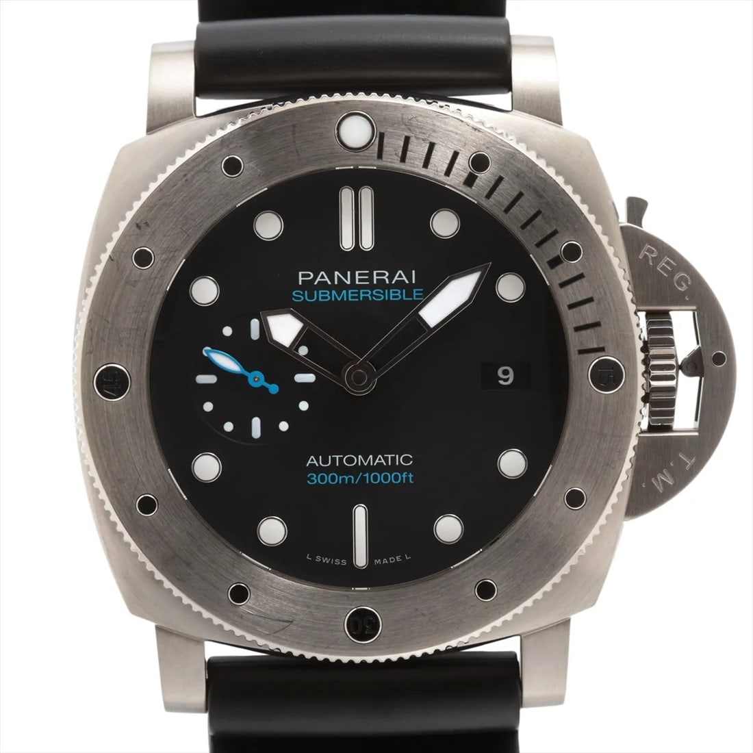 PANERAI SUBMERSIBLE TI X RUBBER BLACK DIAL, WATCH (1 of 4)