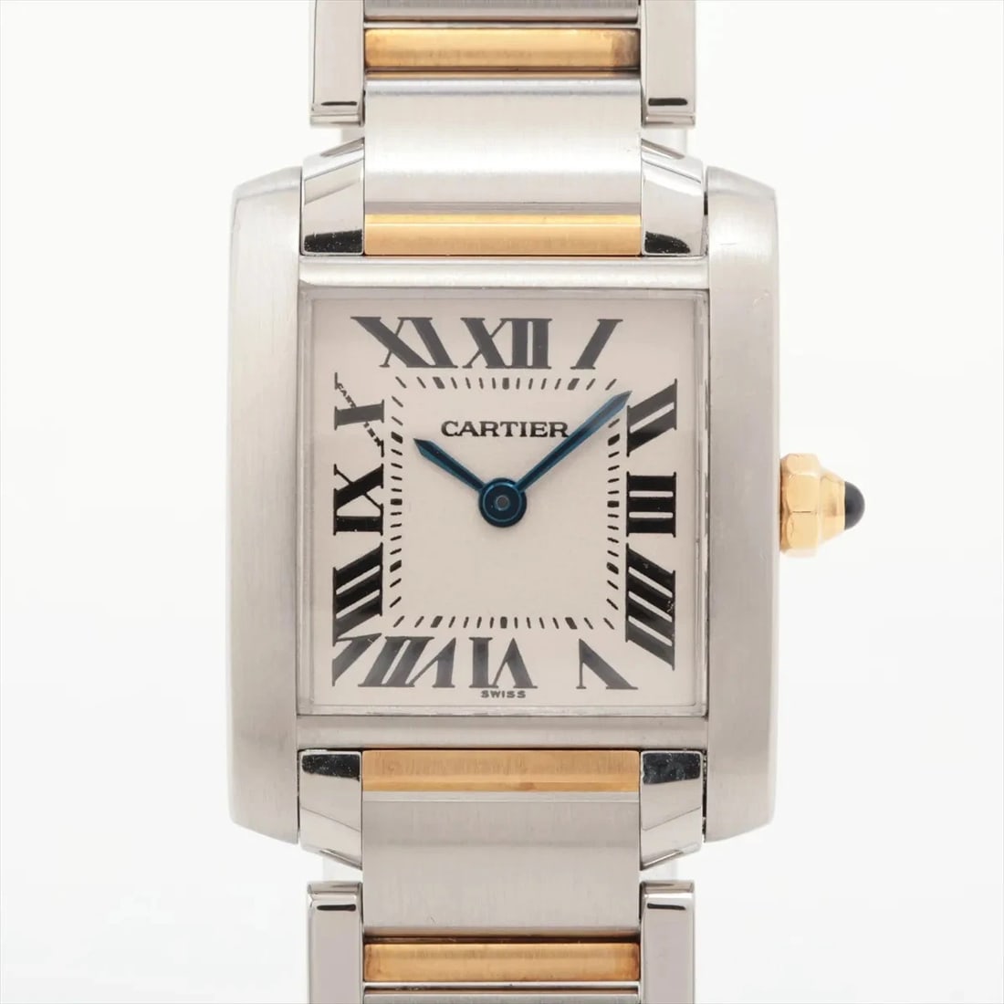 CARTIER TANK FRANCAISE SS?YG IVORY-FACE, WATCH: Cartier Tank Francaise SS?YG Ivory-Face, Watch Brand: Cartier Type/Style: Wristwatch Material: SS?YG Color: Ivory-Face Size: Case:W0.8 x H0.8inch / W20 x H25 Circumference of Wrist:5.3inch / 13.5