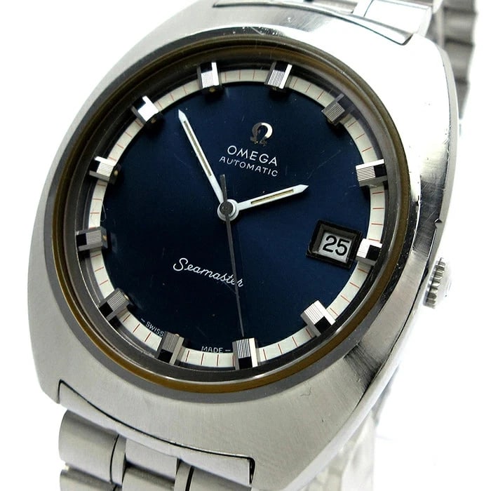 OMEGA SEAMASTER C LINE AUTOMATIC MEN'S WATCH NAVY, WATCH (1 of 3)