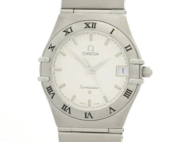 OMEGA CONSTELLATION QUARTZ STAINLESS STEEL SILVER DIAL WATCH: Omega Constellation Quartz Stainless Steel Silver Dial Watch Brand: Omega Type/Style: Wristwatch Material: Case Material: Stainless Steel Band Material: Stainless Steel Color: Dial Color silver Size: 
