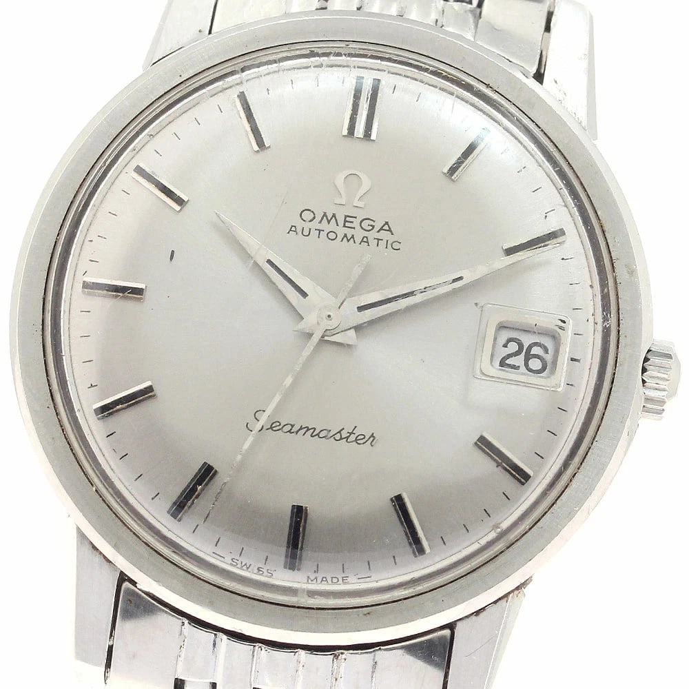 OMEGA SEAMASTER DATE AUTOMATIC RICE BRACELET, WATCH: Omega Seamaster Date Automatic Rice Bracelet, Watch Brand: Omega Type/Style: Wristwatch Material: Case Material: Stainless Steel Band Material: Stainless Steel Color: Dial Color silver Size: Case