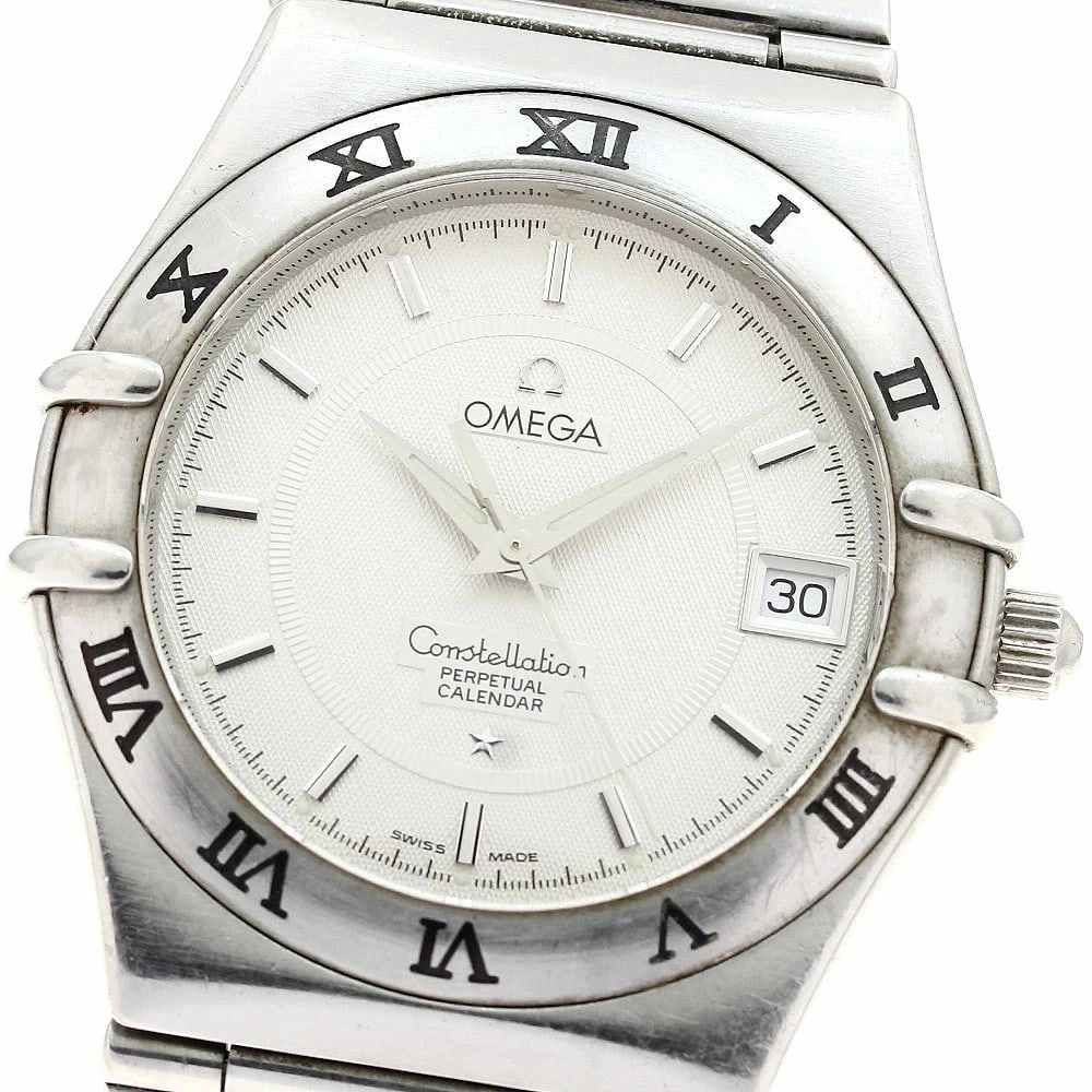 OMEGA CONSTELLATION PERPETUAL QUARTZ MEN'S WATCH: Omega Constellation Perpetual Quartz Men's Watch Brand: Omega Type/Style: Wristwatch Material: Case Material: Stainless Steel Band Material: Stainless Steel Color: Dial Color silver Size: Case Size