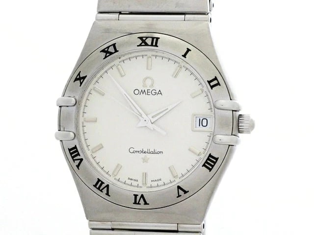 OMEGA CONSTELLATION STAINLESS STEEL QUARTZ MEN'S WATCH: Omega Constellation Stainless Steel Quartz Men's Watch Brand: Omega Type/Style: Wristwatch Material: Case Material: Stainless Steel Band Material: Leather Color: Dial Color silver Size: Case Size: