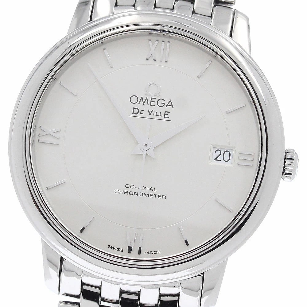 OMEGA SEAMASTER DEVIL PRESTIGE CO-AXIAL DATE AUTOMATIC MEN'S WATCH: Omega Seamaster Devil Prestige Co-Axial Date Automatic Men's Watch Brand: Omega Type/Style: Wristwatch Material: Case Material: Stainless Steel Band Material: Stainless Steel Color: Dial Color silver 