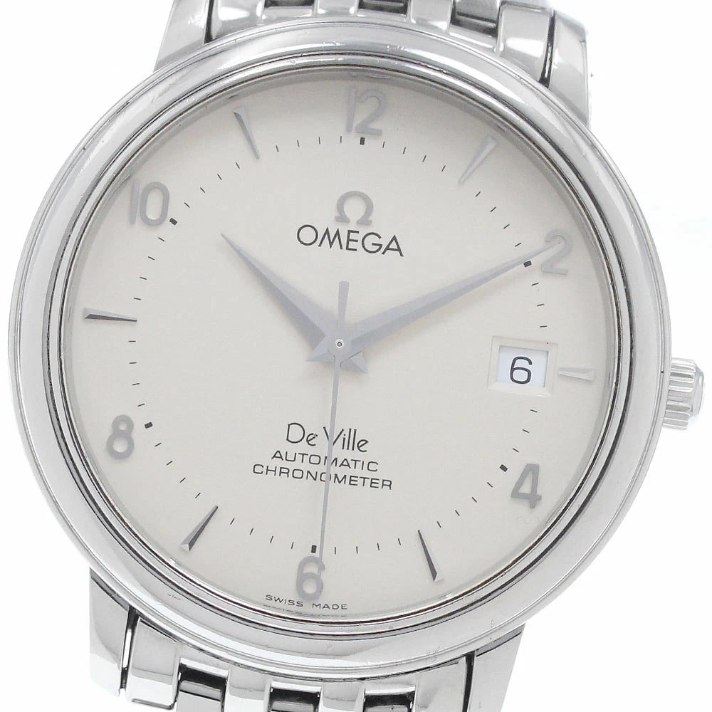 OMEGA DEVIL CHRONOMETER AUTOMATIC MEN'S WATCH: Omega Devil Chronometer Automatic Men's Watch Brand: Omega Type/Style: Wristwatch Material: Case Material: Stainless Steel Band Material: Stainless Steel Color: Dial Color beige Size: Case Size (Width