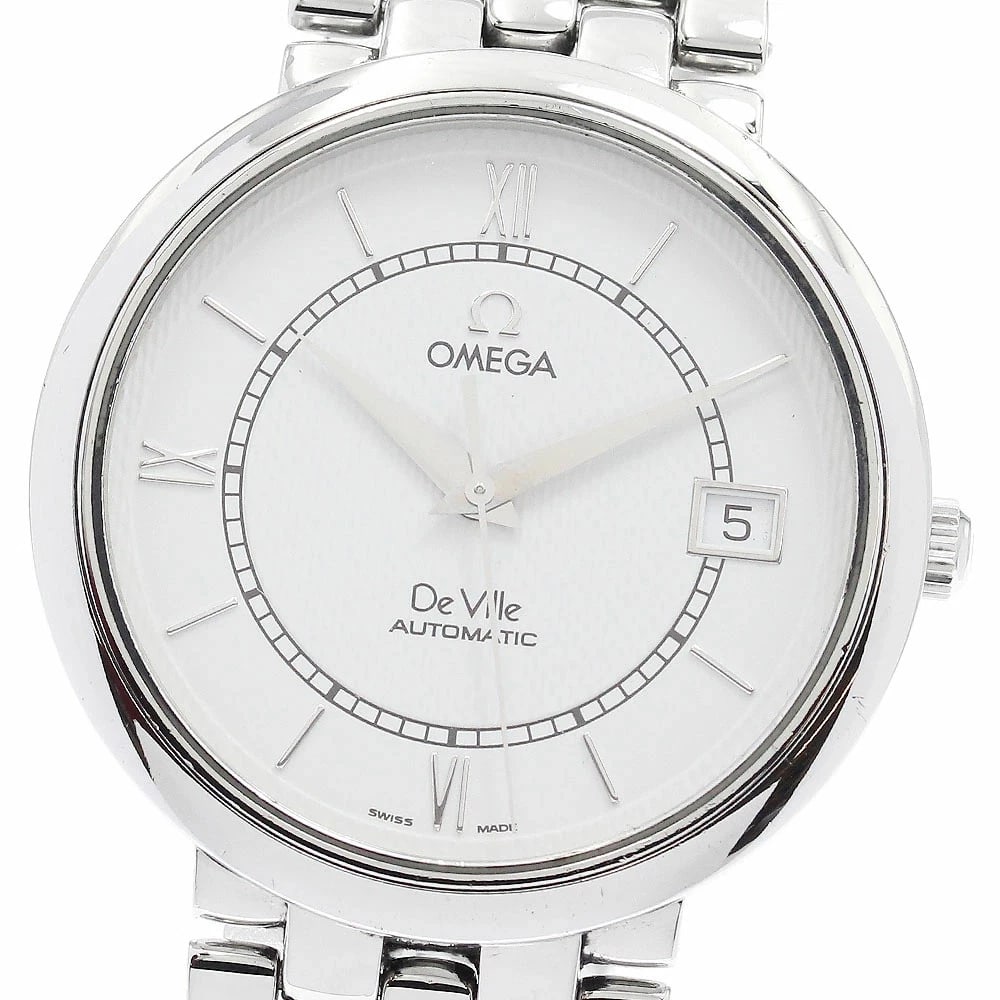 OMEGA DEVIL PRESTIGE DATE AUTOMATIC MEN'S WATCH: Omega Devil Prestige Date Automatic Men's Watch Brand: Omega Type/Style: Wristwatch Material: Case Material: Stainless Steel Band Material: Stainless Steel Color: Dial Color silver Size: Case Size: Ap