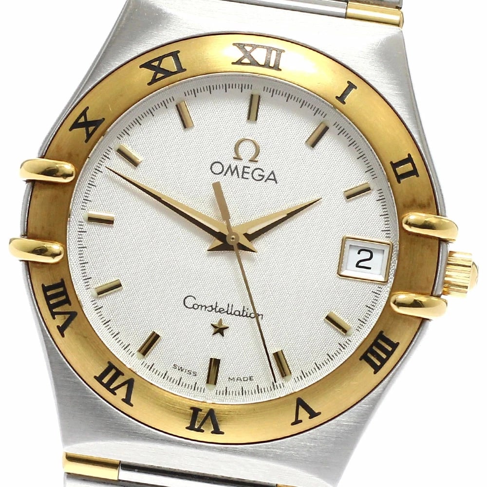 OMEGA CONSTELLATION DATE QUARTZ MEN?S WATCH: Omega Constellation Date Quartz Men?s Watch Brand: Omega Type/Style: Wristwatch Material: Case Material: Stainless Steel / Yellow Gold Band Material: Stainless Steel / Yellow Gold Color: Dial Color