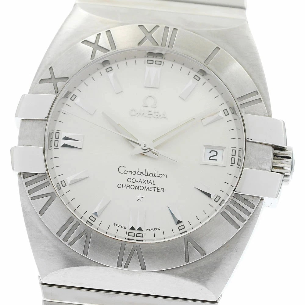 OMEGA CONSTELLATION CO-AXIAL CHRONOMETER AUTOMATIC, WATCH: Omega Constellation Co-Axial Chronometer Automatic, Watch Brand: Omega Type/Style: Wristwatch Material: Case Material: Stainless Steel Band Material: Stainless Steel Color: Dial Color silver Size: Cas