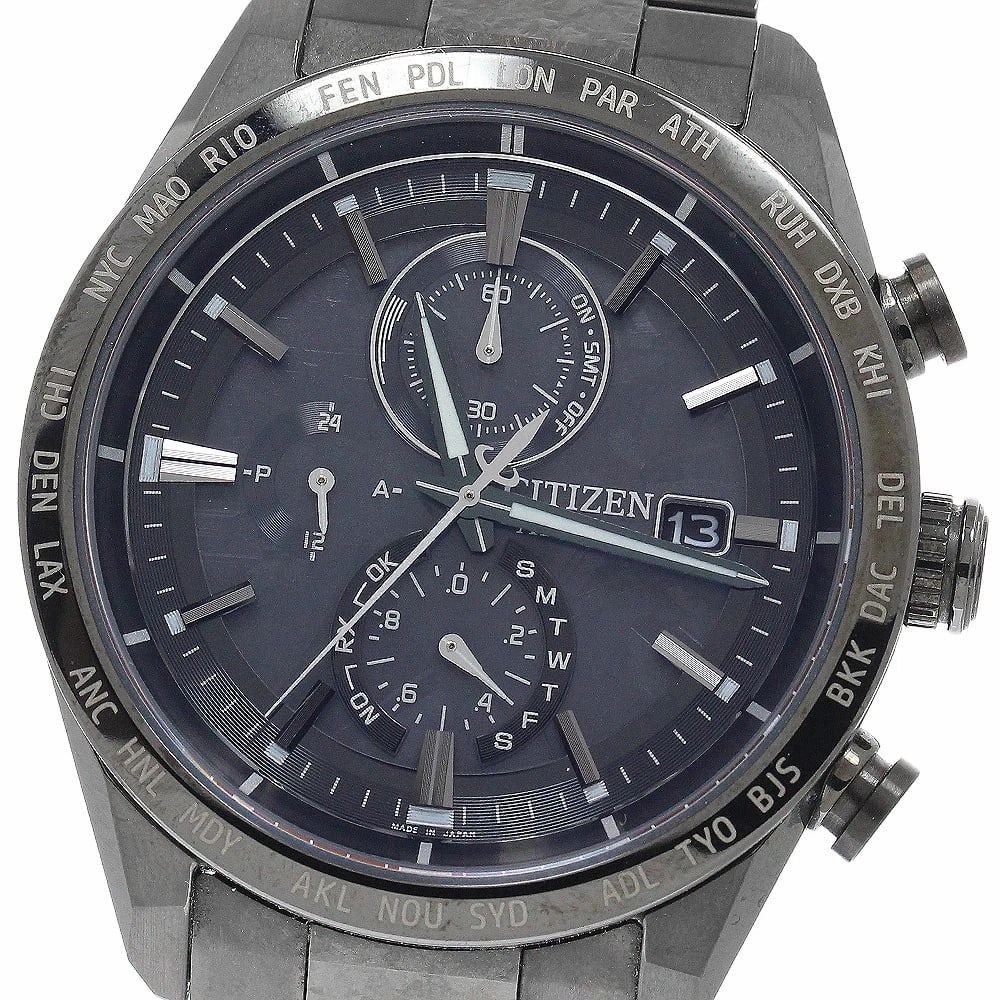 CITIZEN ATESSA HAKUTO-R ECO DRIVE SOLAR WATCH: Citizen Atessa HAKUTO-R Eco Drive Solar Watch Brand: Citizen Type/Style: Wristwatch Material: Case Material: Super Titanium Band Material: Super Titanium Color: Dial Color gray Size: Case Size: