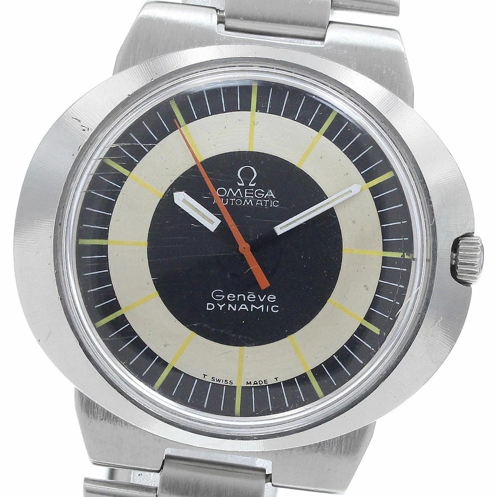 OMEGA GENEVE DYNAMIC AUTOMATIC MEN'S WATCH: Omega Geneve Dynamic Automatic Men's Watch Brand: Omega Type/Style: Wristwatch Material: Case Material: Stainless Steel Band Material: Stainless Steel Color: Dial Color silver Size: Case Size: Approxi