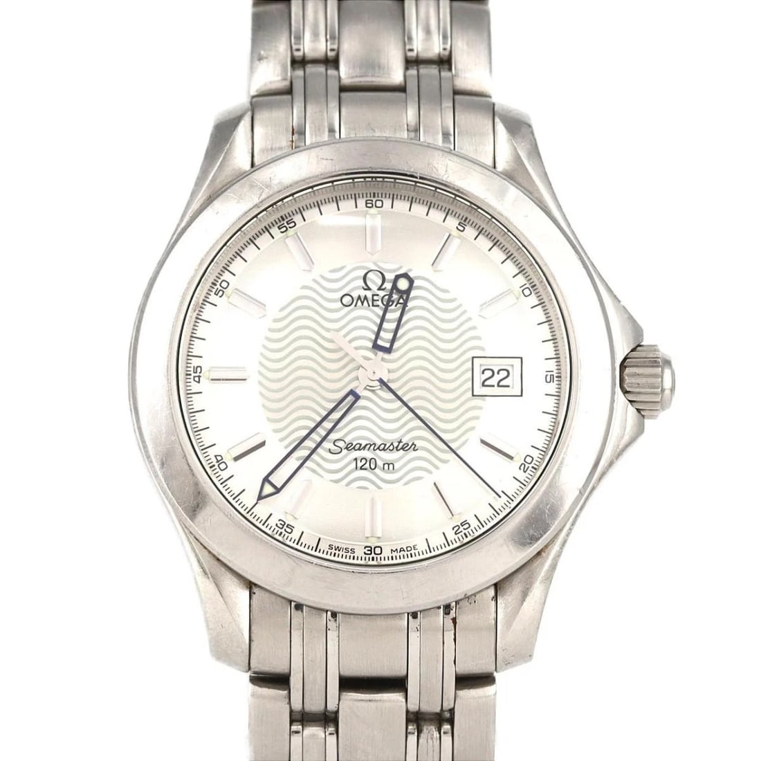 OMEGA SEAMASTER SS QUARTZ DIVER WATCH: Omega Seamaster SS Quartz Diver Watch Brand: Omega Type/Style: Wristwatch Material: Case Material: Stainless Steel Band Material: Stainless Steel Color: Dial Color silver Size: Case Diameter: Approxim