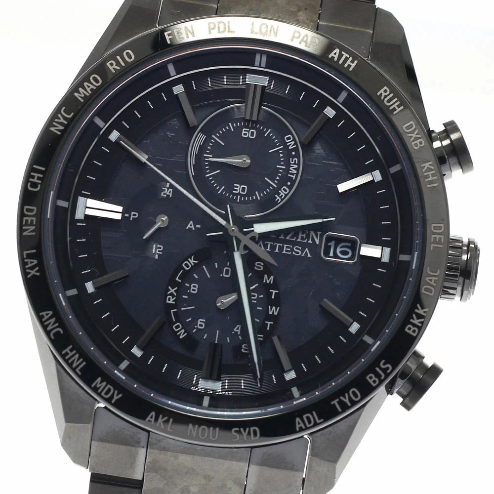 CITIZEN HAKUTO-R SOLAR RADIO MEN'S WATCH: Citizen HAKUTO-R Solar Radio Men's Watch Brand: Citizen Type/Style: Wristwatch Material: Case Material: Titanium Band Material: Titanium Color: Dial Color black Size: Case Size: Approximately 42mm