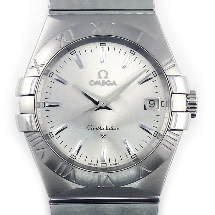OMEGA CONSTELLATION SOLAR DIAL MEN'S WRISTWATCH: Omega Constellation Solar Dial Men's WristWatch Brand: Omega Type/Style: Wristwatch Material: Case Material: Stainless Steel Band Material: Stainless Steel Color: Dial Color silver Size: Case Diameter