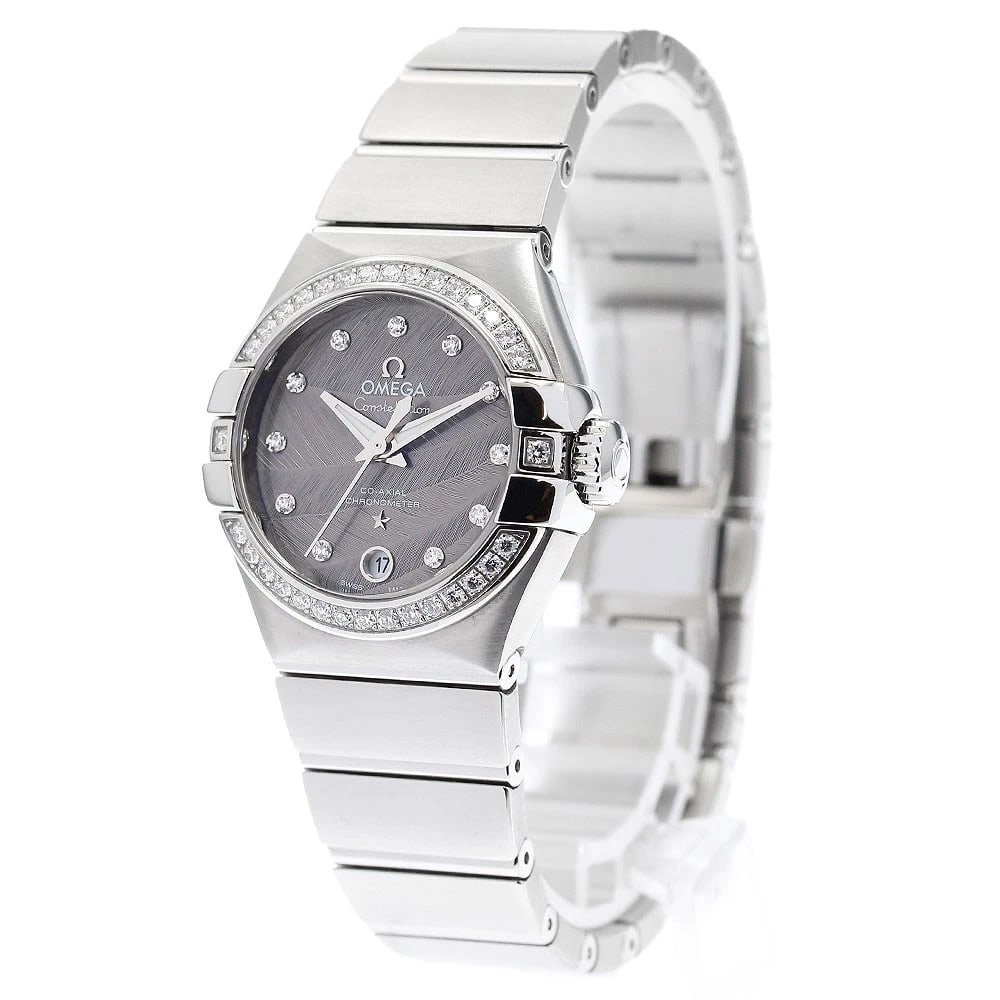 OMEGA CONSTELLATION GRAY AUTOMATIC WATCH - 2
