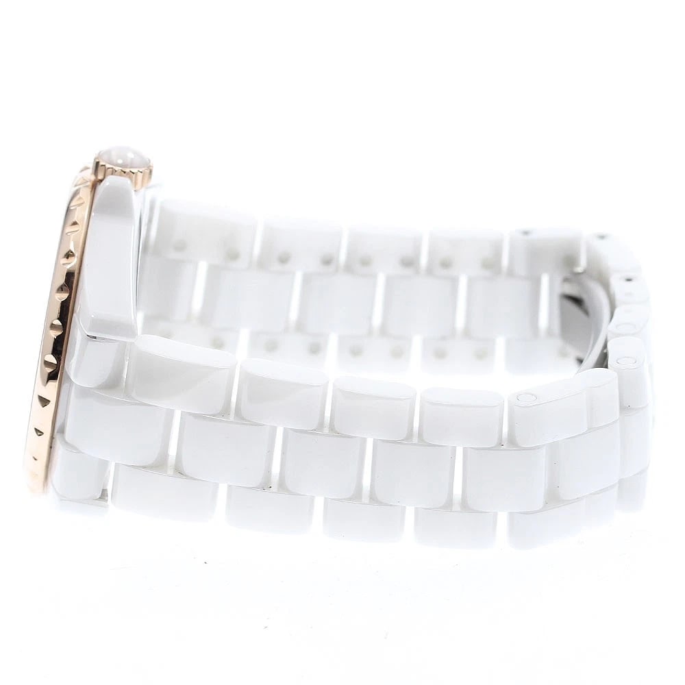 CHANEL J12 DIAMOND DATE SILVER AUTOMATIC WATCH - 3