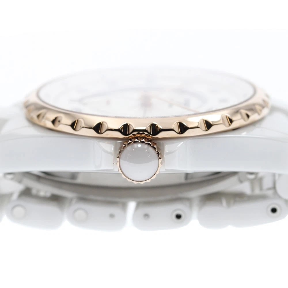 CHANEL J12 DIAMOND DATE SILVER AUTOMATIC WATCH - 4