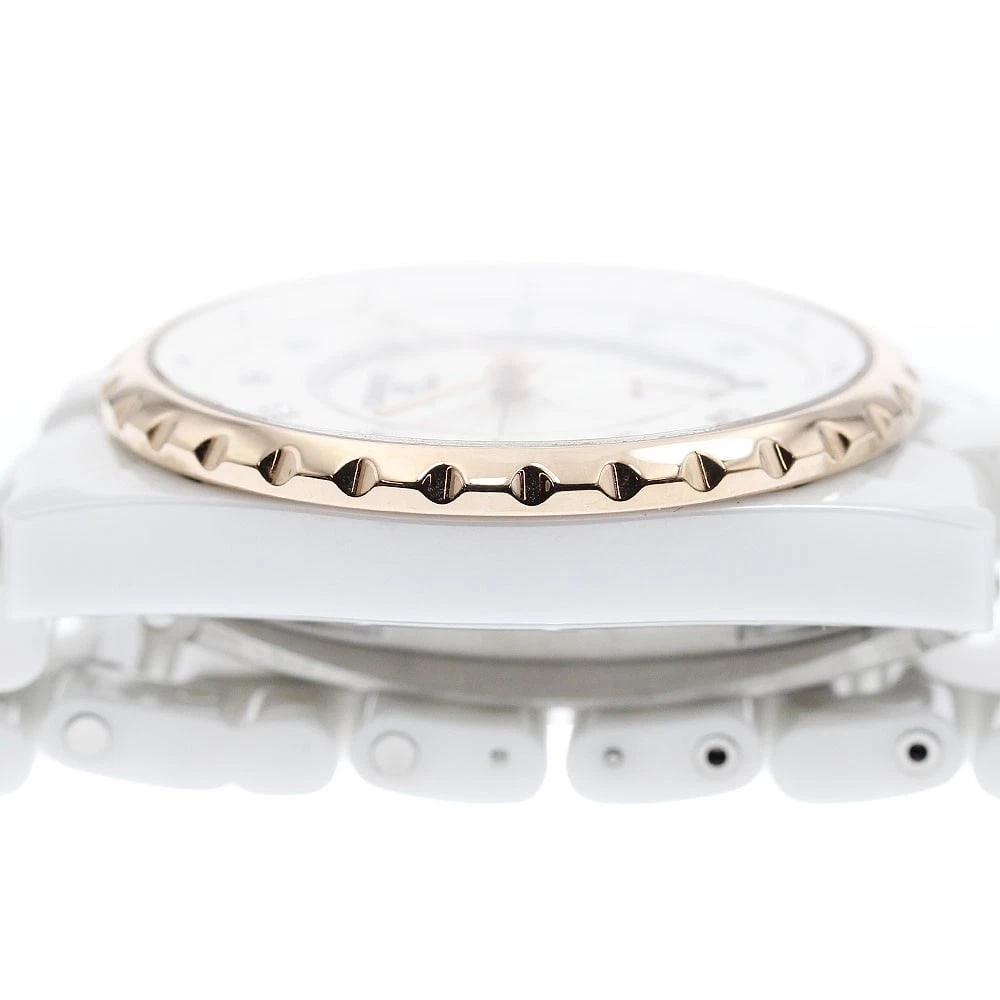 CHANEL J12 DIAMOND DATE SILVER AUTOMATIC WATCH - 5