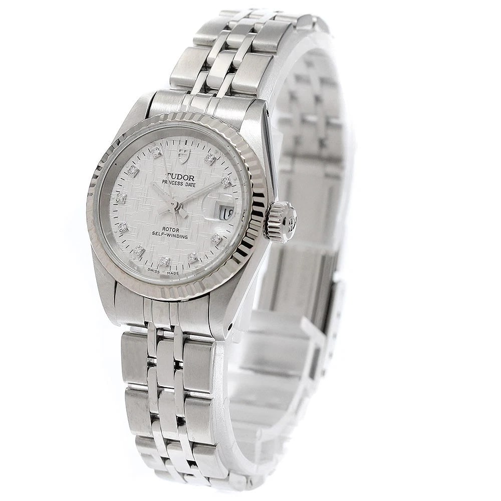 TUDOR PRINCESS DATE BEZEL DIAMOND AUTOMATIC WATCH - 2