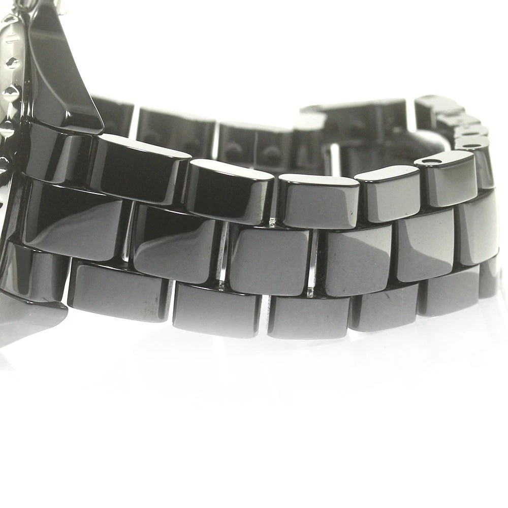 CHANEL J12 BLACK CERAMIC AUTOMATIC WATCH - 3