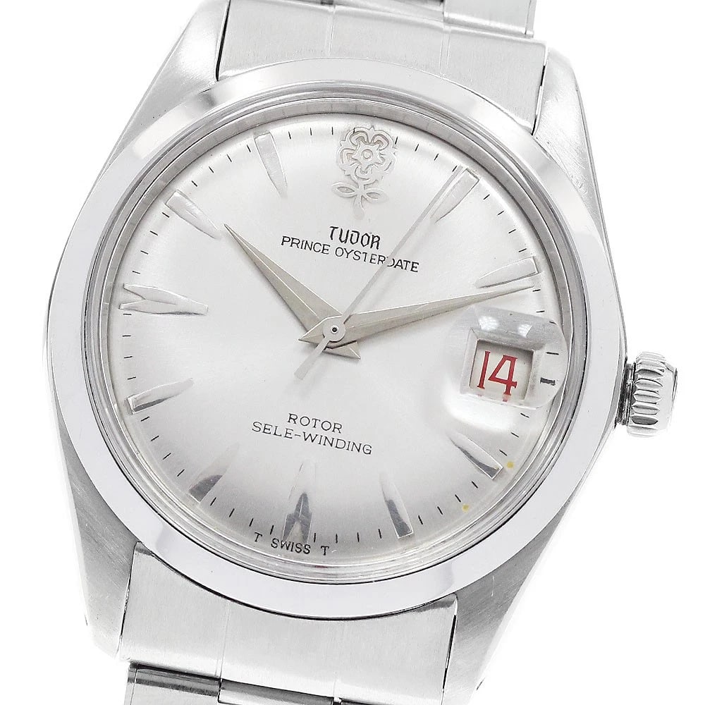 TUDOR PRINCE OYSTER DATE AUTOMATIC WATCH: TUDOR Prince Oyster Date Automatic Watch Brand: TUDOR Type/Style: Wristwatch Material: Band Material Stainless Steel, Case Material Stainless Steel Color: Band Color Silver, Dial Color Silver, Case