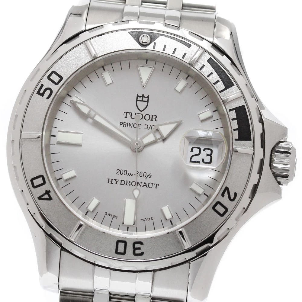 TUDOR PRINCE DATE SILVER AUTOMATIC WATCH: TUDOR Prince Date Silver Automatic Watch Brand: TUDOR Type/Style: Wristwatch Material: Band Material Stainless Steel, Case Material Stainless Steel Color: Band Color Silver, Dial Color Silver, Case